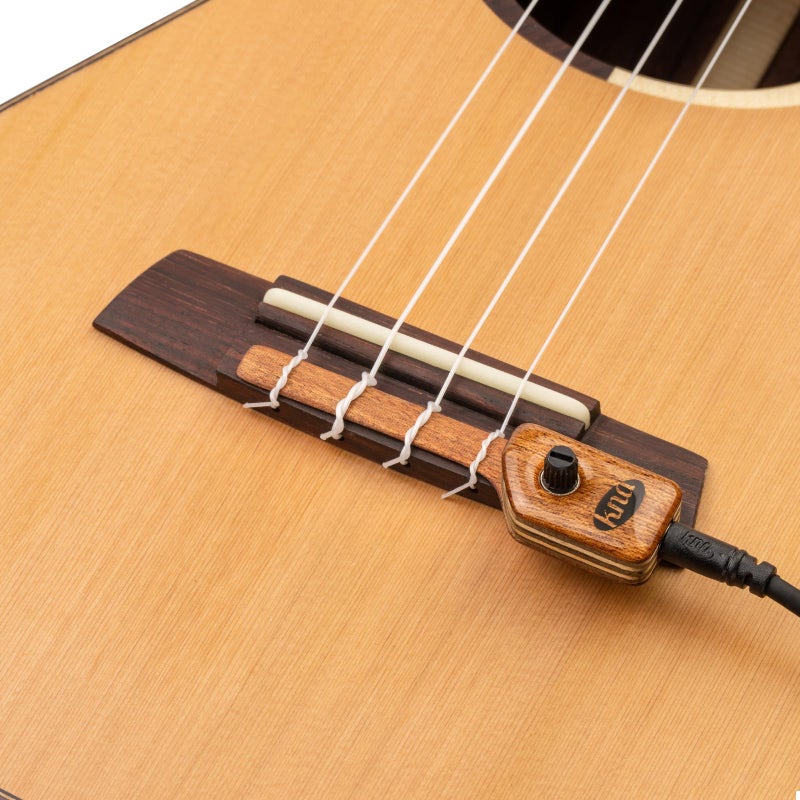 KNA UK-2 Portable Piezo Ukulele Pickup â€“ Natural Uke Tone, Lightweight, Detachable, Onboard Volume Control, Passive No-Battery Design, Easy No-Mod Installation, Handcrafted in Europe - Image 4